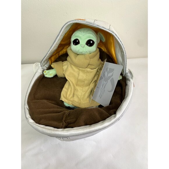 Disney Other - Disney -Star Wars: The Mandalorian Baby Yoda the Child Plush In Hover Pram NWT